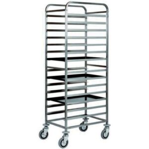 CARRELLO INOX PORTATEGLIE PASTICCERIA  CA1482  14 TEGLIE