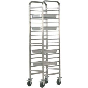 CARRELLO INOX PORTATEGLIE RINFORZATI 14xGN1/1   CA1489R