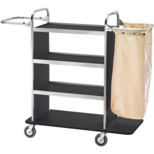 Carrello Portabiancheria 4 Piani 2 Sacchi cm 110/143x50x123