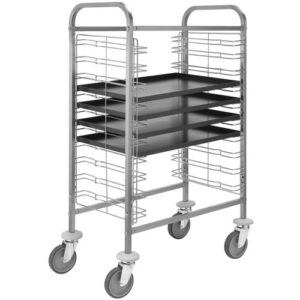 CARRELLO INOX PORTATEGLIE FILO  10xGN1/1 o 10T.60x40   CA1655