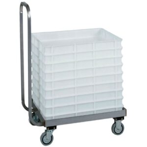 Carrello Portacassette Impasto per Pizza con Manico  CB1444  cm 72x42x96