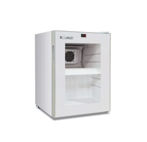 VETRINA MINI FRIGO BIBITE DA BANCO POSITIVO STATICO  - CL 20 FL WHT – TN 20 LITRI – Temp. 0 °C/+10 °C – Dim. Cm L33xP39,6xh47,2