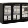 Frigo vetrina pensile ventilato 3 ante COLD WALL 300 BLK – -2°C/+10°C – L135×P56,5×H85,2 cm