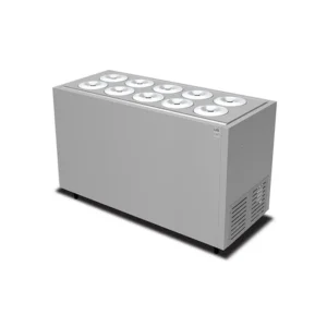 Banco a Pozzetto 10 gusti + 8 di riserva - COMBI 10C - conservatore a carapine per Gelato e Granite