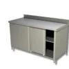 Tavolo armadiato inox Ristopro DSTAX6A con alzatina | profondità 60 cm