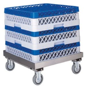 Carrello Inox Portacestelli Lavastoviglie CP1446  cm 52x58x20