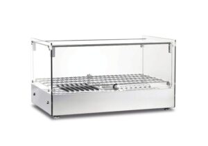VETRINA RISCALDATA DA BANCO - Mod. CRH 55.1 - Temp. +30°C/+90°C - Dim. cm L55,5xP36,1x31,2h