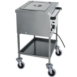 CARRELLO TERMICO INOX RESISTENZA A SECCO 1xGN1/1  CTS1757  Temp. +30°/+90°
