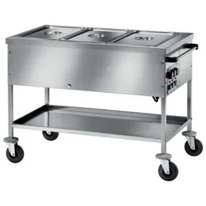 Carrello bagnomaria Forcar CT1760TD | 3 GN1/1 | temperature differenziate