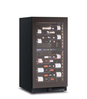 CANTINETTA - VETRINA FRIGO VINI VENTILATA 2 TEMPERATURE 56 BOTTIGLIE - TN 273 LITRI - Temp. (+2°C/+12°C) e (+12°C/+20°C) Dim. cm. L59,5xL69xh120