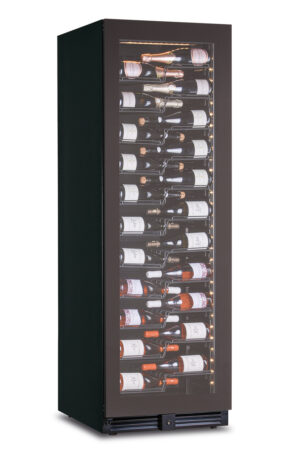 CANTINETTA - VETRINA FRIGO VINI VENTILATA 128 BOTTIGLIE - TN 438 LITRI - Temperatura +2°C/+20°C - Dim. cm L.59,5xP69xh180