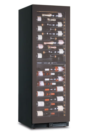 CANTINETTA - VETRINA FRIGO VINI VENTILATA 2 TEMPERATURE 116 BOTTIGLIE - TN 434 LITRI - Temp. (+2°C/+12°C) e (+12°C/+20°C) - Dim. cm. L59,5xP69xh180