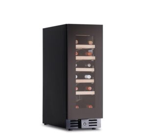 CANTINETTA - VETRINA FRIGO VINI VENTILATA 18 BOTTIGLIE  - TN 60 LITRI - Temp. +2°C/+20°C - Dim. cm. L29,5xP57,3xh82