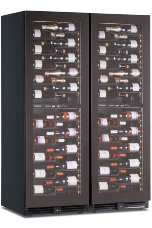 CANTINETTA - VETRINA FRIGO VINI VENTILATA 2 PORTE 4 TEMPERATURE 232 BOTTIGLIE - TN 868 LITRI - Temp. (2x) +2°/+12°C • (2x) +12°/+20°C  Dim. cm. L121xP70xh180