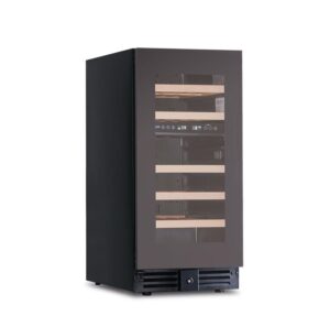 CANTINETTA - VETRINA FRIGO VINI VENTILATA 2 TEMP. 28 BOTTIGLIE - TN 86 LITRI - Temp.+2°C/+12°C |+12°C/+20°C- Dim. cm. L38xP57,8xh82
