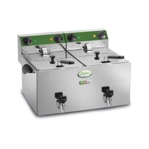 FRIGGITRICE ELETTRICA DA BANCO DOPPIA CR 8+8 LITRI