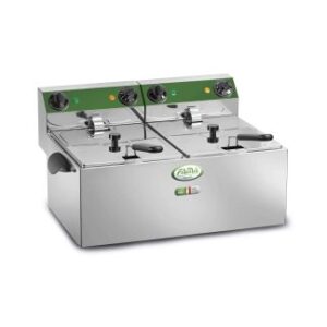 FRIGGITRICE ELETTRICA DA BANCO DOPPIA SR 8+8 LITRI