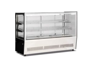 VETRINA RISCALDATA DA BANCO - DLH 70 - Temp. +30°C/+80°C - 105 Lt - Dim. cm L66xP53x73h