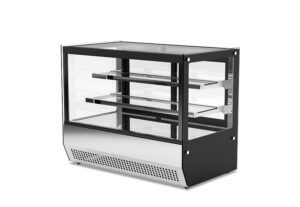 VETRINA FRIGO DA BANCO REFRIGERATA POSITIVA VENTILATA PASTICCERIA - DLX 70  - Temp. 0°C/+18°C - Dim. cm L70xP56xh73