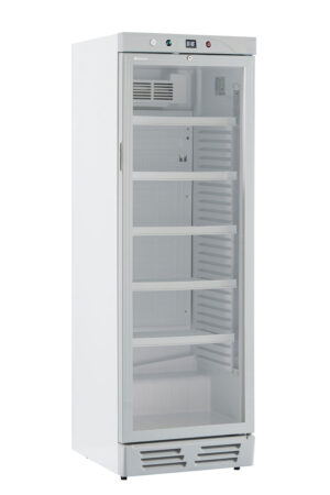 VETRINA VERTICALE FRIGO BIBITE POSITIVA STATICA - EKG 390 VG - COLORE BIANCO - TN 390 LITRI - Temp. 0°C/+10°C - Dim. cm L59,5xP65,5xh183