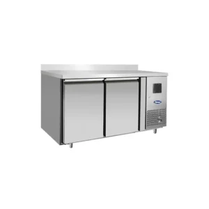 TAVOLO FRIGO CONGELATORE VENTILATO 2 PORTE CON ALZATINA GN1/1 - P60 BT - Temp. -22°C/-17°C   Dim. cm 130x60x85h