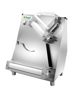 Stendipizza in Acciaio Inox FI42N - 2 Rulli Inclinati Cm 42 - Diametro Pizza  40 cm