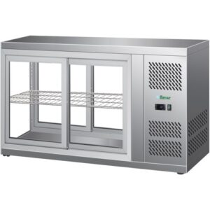 VETRINA DA BANCO REFRIGERATA VENTILATA - Mod. G-HAV111 - Temp. +2°C/+8°C - Dim. cm L111xP51x55h