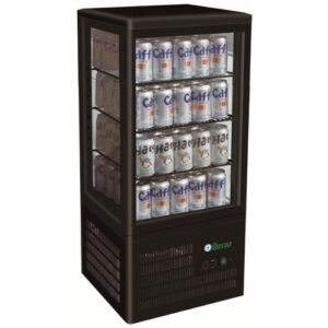VETRINA REFRIGERATA POSITIVA VENTILATA 4 LATI VETRO – Mod. G-TCBD68B  – Temp. +2°C/+8°C – Dim. cm 42,8×38,6x108,5h