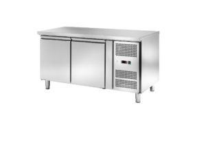 Tavolo Refrigerato Ventilato Pasticceria 2 porte - AK2104P - Temp. -2C°/+8C° - Dim. cm 151x80x85