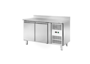 Tavolo Refrigerato Ventilato Pasticceria con alzatina 2 porte - AK2204P - Temp. -2C°/+8C° - Dim. cm 151x80x95
