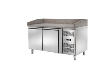 Banco Pizza Refrigerato Ventilato 2 porte - AK2602TN - Temp. -2C°/+8C° - Dim. cm 151x80x105