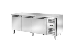 Tavolo Refrigerato Ventilato Pasticceria 3 porte - AK3104P - Temp. -2C°/+8C° - Dim. cm 202x80x85