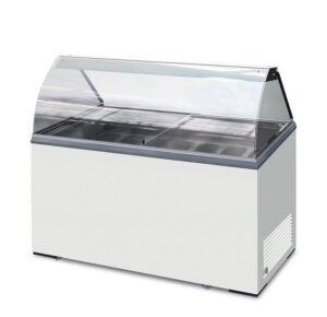 VETRINA ORIZZONTALE GELATERIA 7 GUSTI GELATO STATICA - ICE 7 - Temp. -13°C/-23°C - Dim. Cm. 130,5x63,5x124h