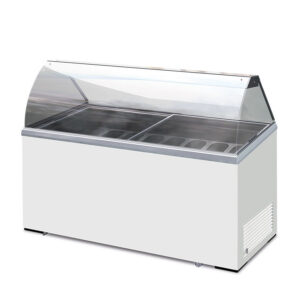 VETRINA ORIZZONTALE GELATERIA 8 GUSTI GELATO STATICA - ICE 8 - Temp. -13°C/-23°C - Dim. Cm. 155.5x63.5x124h