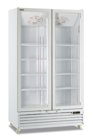 Vetrina frigo bibite ventilata 879 L ICOOL 110 WHITE – 2 porte – 0°C/+10°C – L113×P72×H202,3 cm