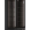 Vetrina frigo bibite ventilata 614 L ICOOL 80 BLACK – 2 porte – 0°C/+10°C – L94×P61,5×H202,3 cm