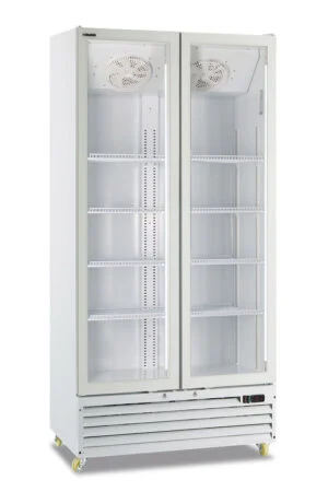 Vetrina frigo bibite ventilata 614 L ICOOL 80 WHITE – 2 porte – 0°C/+10°C – L94×P61,5×H202,3 cm