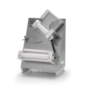 Stendipizza in Acciaio Inox FSPE100 – 2 Rulli Inclinati Cm 30 – Diametro Pizze Cm 10-30