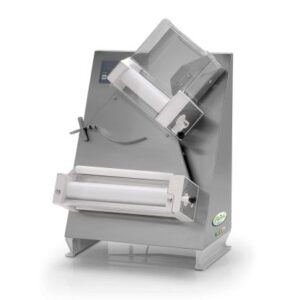 Stendipizza in Acciaio Inox FSPE200 – 2 Rulli Inclinati Cm 40 – Diametro Pizze Cm 10-40