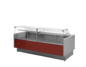 VETRINA FRIGO ORIZZONTALE REFRIGERATA POSITIVA VENTILATA GASTRONOMIA E PASTICCERIA CON RISERVA  – SERIE MR 9.5  PROF. 117,5 H120 Cm – TN – Temp. +2°C/+5 °C