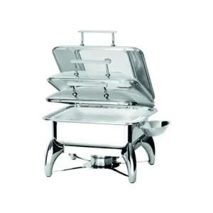 Scaldavivande - Chafing Dish ad induzione rettangolare GN 2/3 con finestra - Dim. cm 40x43x32h