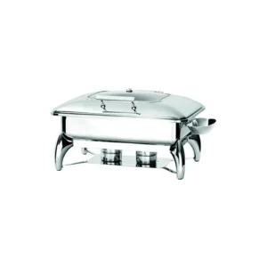 Scaldavivande - Chafing dish ad induzione rettangolare GN1/1 con finestra - 8,5L - Dim. cm 58x44x33h
