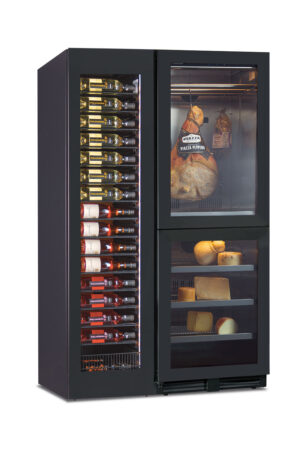 Frigo Vini/Salumi e Formaggi - Mod. Norcia 290 3T - Ventilato - 3 Temp .- Dim. cm L106,5xP70x180,4h
