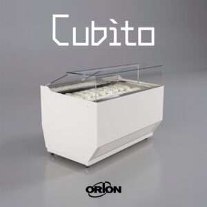 ORION CUBITO G6 - Vetrina orizzontale Gelateria professionale 12 Gusti - Temp.-18°/-20° Dim. Cm 113x104,5x123h
