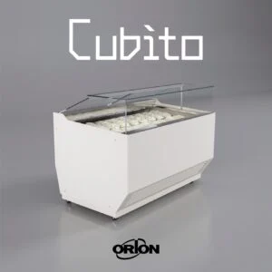 ORION CUBITO G6 - Vetrina orizzontale Gelateria professionale 12 Gusti - Temp.-18°/-20° Dim. Cm 113x104,5x123h