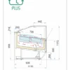 ISA SUPERCAPRI PLUS 120 – vetrina orizzontale gelateria 12 gusti gelato – ventilata – Temp. -20/+2 °C Dim. Cm. 120x110x117h