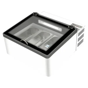 ESPOSITORE GELATO DA BANCO - POP 60 - Capacità 50Lt - Temp. -23°-15°C - Dim. cm. L 68 x P 76 x h 38,3