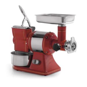 TRITACARNE GRATTUGIA RETRÒ SERIE PROFESSIONAL TG 12 R  Produzione tritacarne 200 (kg/H) Produzione grattugia 50 (kg/H)