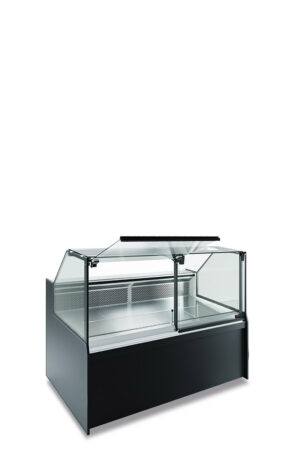 VETRINA FRIGO ORIZZONTALE REFRIGERATA POSITIVA VENTILATA PASTICCERIA GASTRONOMIA MACELLERIA CON CELLA DI RISERVA - SERIE SAMA 125 XL – Temperatura +0°+10°C – Dim. cm. L131xP120xh128