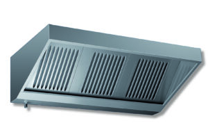 CAPPA SNACK IN ACCIAIO INOX CON MOTORE - Prof. cm 70